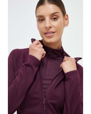 Montane bluza sportowa Protium kolor fioletowy z kapturem gładka