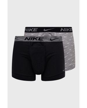 Nike bokserki (2-pack) męskie kolor szary