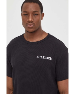 Tommy Hilfiger t-shirt lounge bawełniany kolor czarny gładki UM0UM03116