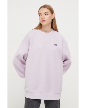 Vans bluza damska kolor fioletowy z aplikacją