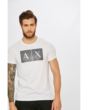 Armani Exchange t-shirt bawełniany kolor biały z nadrukiem 8NZTCK Z8H4Z NOS