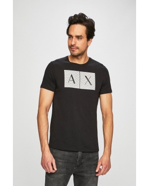 Armani Exchange t-shirt bawełniany kolor czarny z nadrukiem 8NZTCK Z8H4Z NOS