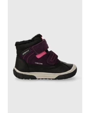 Geox buty zimowe dziecięce B262LD 022FU B OMAR WPF kolor fioletowy
