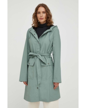 Rains kurtka przeciwdeszczowa 18130 Jackets damska kolor zielony przejściowa