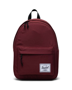 Herschel plecak Classic Backpack kolor bordowy duży gładki