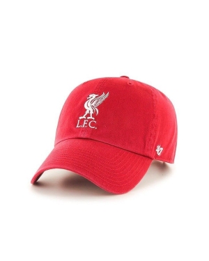 47brand Czapka EPL Liverpool kolor czerwony z aplikacją