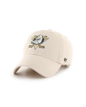 47 brand czapka Anaheim Ducks kolor biały z aplikacją