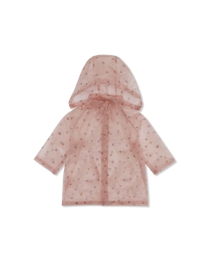 Konges Sløjd płaszcz przeciwdeszczowy dziecięcy kolor różowy