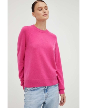 Samsoe Samsoe sweter kaszmirowy kolor różowy lekki