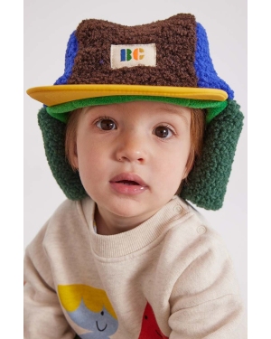 Bobo Choses czapka dziecięca kolor zielony z grubej dzianiny