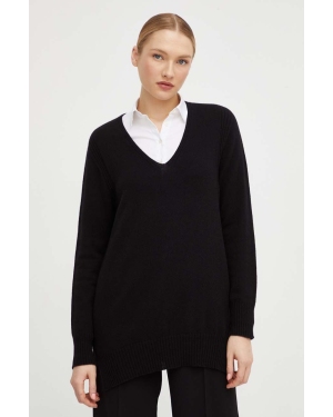 Twinset sweter kaszmirowy kolor czarny lekki