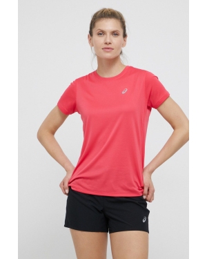 Asics t-shirt do biegania kolor różowy