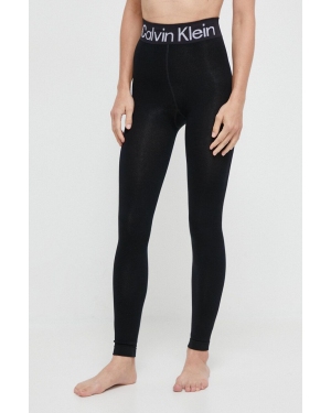 Calvin Klein legginsy damskie kolor czarny melanżowe