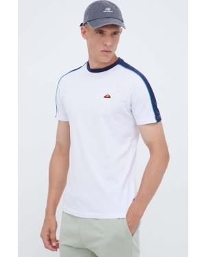 Ellesse t-shirt męski kolor biały z aplikacją