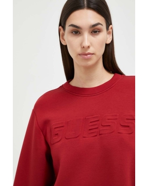 Guess bluza CINDRA damska kolor czerwony melanżowa V3BQ15 K7UW2