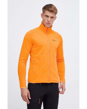 Jack Wolfskin bluza sportowa Baiselberg kolor pomarańczowy gładka