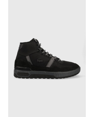 Lacoste sneakersy T-Clip Winter Mid męskie kolor czarny