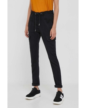 Pepe Jeans spodnie Cruise damskie kolor czarny dopasowane high waist