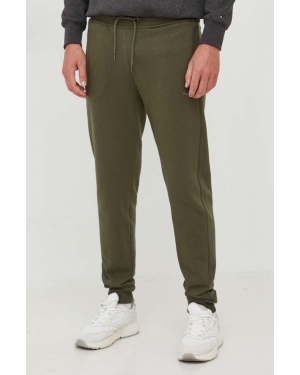 Pepe Jeans spodnie dresowe bawełniane Ryan kolor zielony gładkie