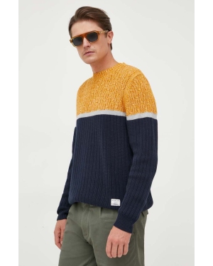 Pepe Jeans sweter bawełniany Silvano kolor granatowy