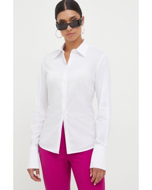 Pinko koszula damska kolor biały regular z kołnierzykiem klasycznym 102164.Y817