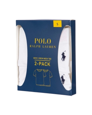 Polo Ralph Lauren piżama 2-pack kolor biały gładki