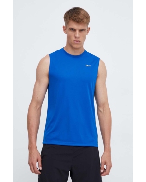 Reebok t-shirt treningowy Tech kolor niebieski