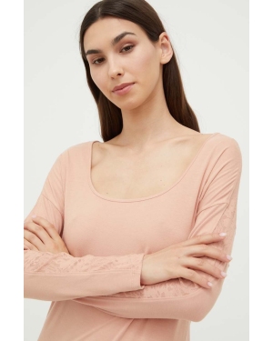 Calvin Klein Underwear longsleeve lounge kolor różowy