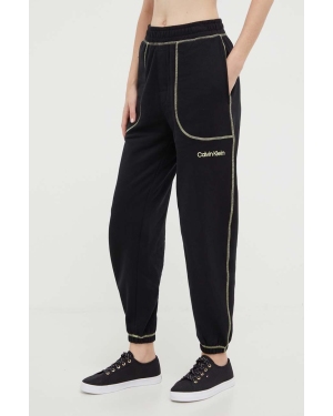 Calvin Klein Underwear spodnie piżamowe bawełniane kolor czarny bawełniana