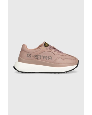 G-Star Raw sneakersy skórzane JUDEE NUB kolor różowy 2341066502.MVE
