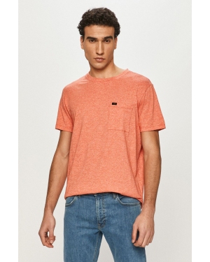 Lee T-shirt kolor pomarańczowy melanżowy