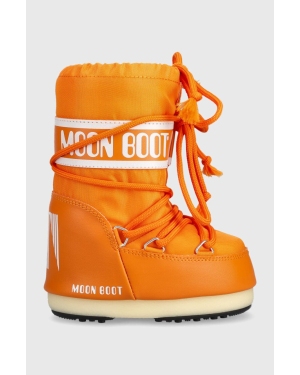 Moon Boot śniegowce dziecięce kolor pomarańczowy