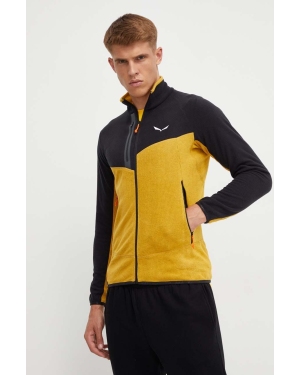 Salewa bluza sportowa Paganella kolor żółty wzorzysta