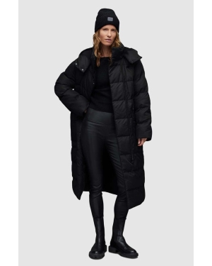 AllSaints płaszcz ALLANA PUFFER damski kolor czarny zimowy oversize