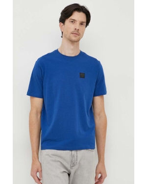 North Sails t-shirt męski kolor niebieski z aplikacją