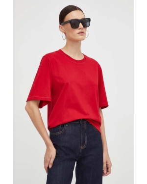 By Malene Birger t-shirt bawełniany kolor czerwony