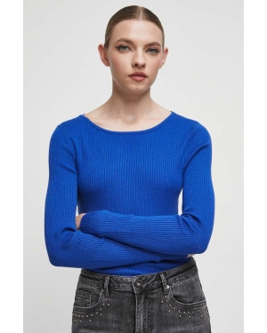 Medicine sweter damski kolor niebieski lekki