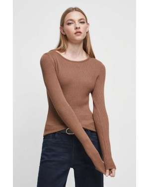 Medicine sweter damski kolor beżowy lekki