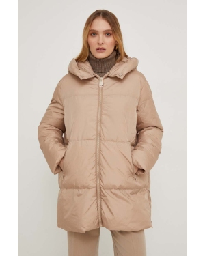 Answear Lab kurtka damska kolor beżowy zimowa oversize