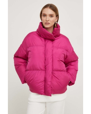 Answear Lab kurtka damska kolor różowy zimowa oversize