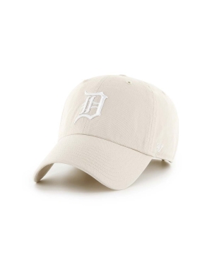 47 brand czapka z daszkiem bawełniana MLB Detroit Tigers kolor beżowy z aplikacją