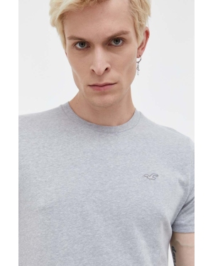 Hollister Co. t-shirt męski kolor szary melanżowy
