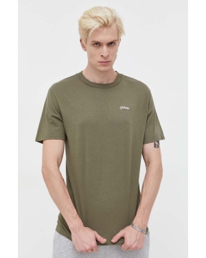 Hollister Co. t-shirt bawełniany kolor zielony gładki