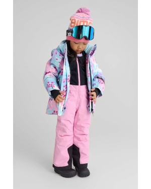Reima spodnie do sportów zimowych dziecięce Oryon kolor różowy