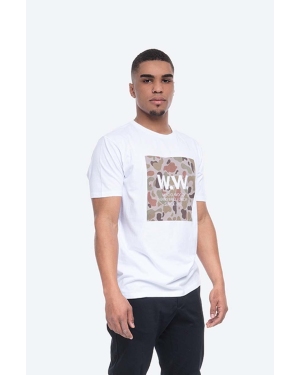 Wood Wood t-shirt bawełniany WW Square kolor biały z nadrukiem 11935720.2334-BRIGHTW