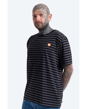 Wood Wood t-shirt bawełniany Ace T-shirt kolor czarny wzorzysty 10135710.2222-BLACK/G