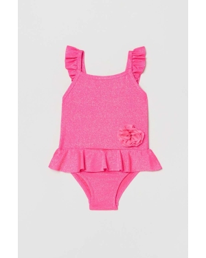 OVS jednoczęściowy strój kąpielowy niemowlęcy kolor różowy