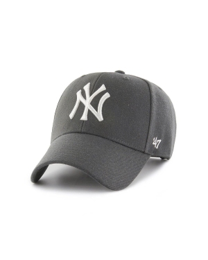 47brand Czapka MLB New York Yankees kolor szary z aplikacją