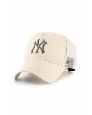 47brand czapka MLB New York Yankees kolor beżowy z aplikacją