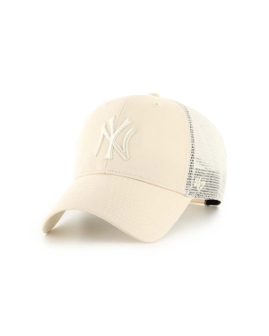 47brand czapka z daszkiem MLB New York Yankees kolor beżowy z aplikacją B-BRANS17CTP-NT